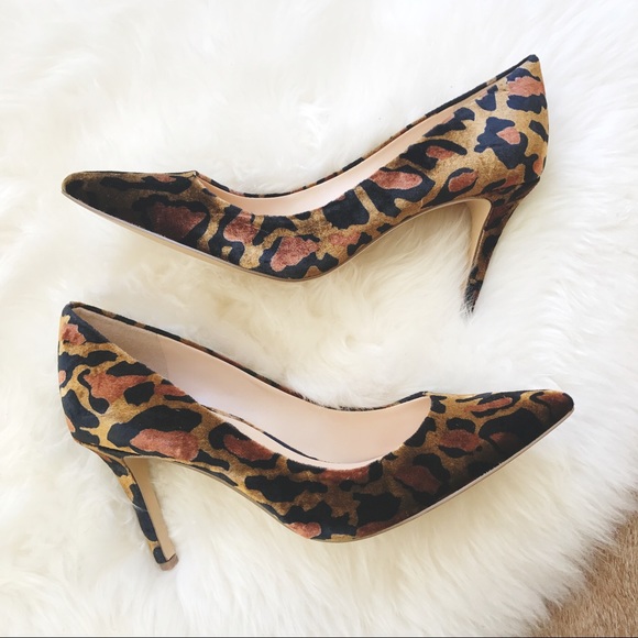 Jessica Simpson Shoes - NWOB velvet leopard heels